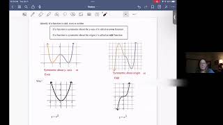 Identify if a function is odd even or neither