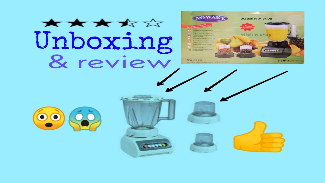 Nowake 3 in 1 blender unboxing and review ll daraz unboxing ll blender