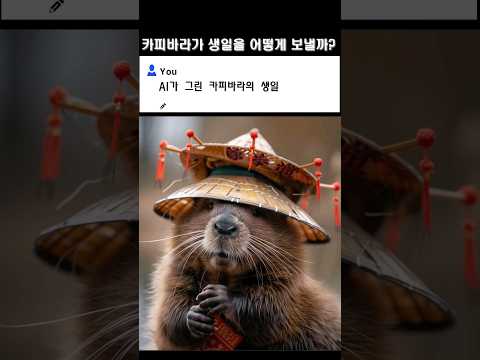 제니가 좋아하는 동물 카피바라의 생일에 무엇을 할까? #shorts #카피바라 #제니