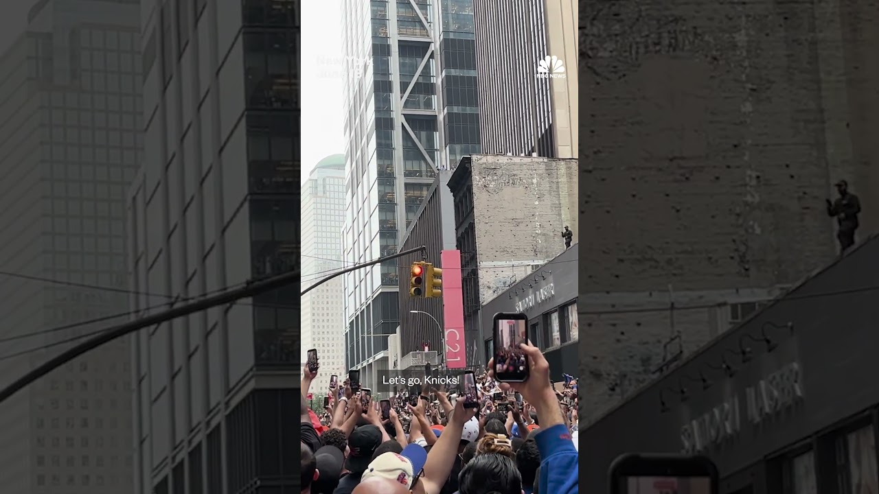 New York Knicks fans chant ‘Let’s go, Knicks!’ New York Knicks fans chant ‘Let’s go, Knicks!’