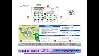 Information Night Glow Fire Plan sign #fire #evacuation #plan #map #escapeplan Guide