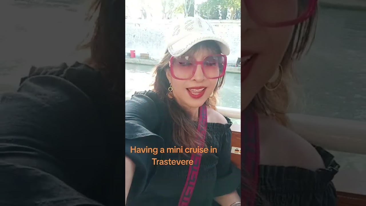 mini cruise with friends in Trastevere
