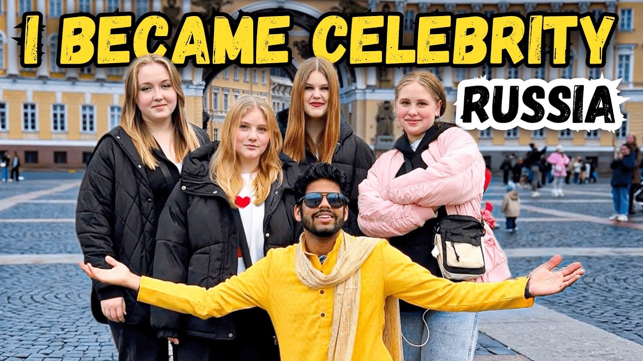 Indian Tourist became Celebrity in Russia 🇷🇺