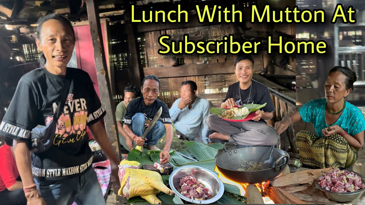 Lunch With Mutton || Subscriber Invited Us For Lunch || Traditional Nepali Food || Village Life