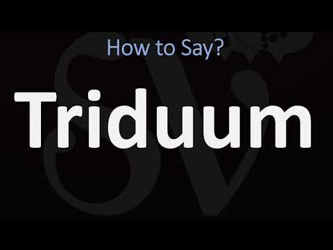 How to Pronounce Triduum? (CORRECTLY)