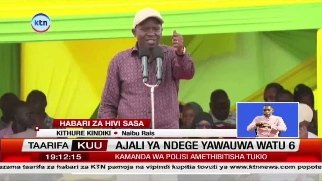 Naibu rais Kithure Kindiki awataka wakazi wa Pwani kumuunga mkono rais Ruto