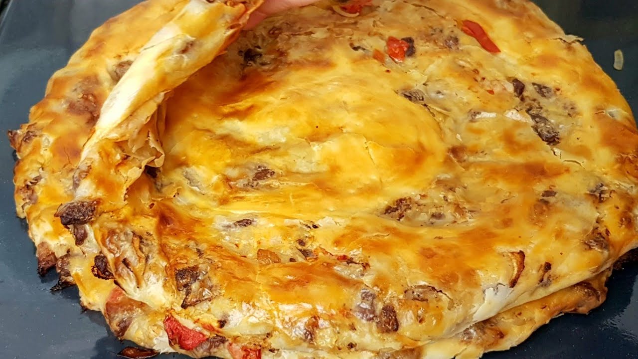 ДАЖЕ ОСТЫТЬ НЕ УСПЕЕТ!!! КАТЛАМА СЛОИСТАЯ С МЯСОМ!!!ВКУСНЕЕ ВСЯКИХ ПИРОЖКОВ 👍