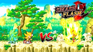 SSF2 Mods: Archie Super Sonic vs Revamped Super Sonic