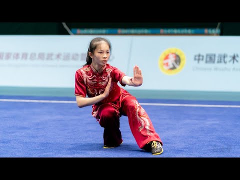 中国武術　少林拳　達磨杖　　契木　千切木　乳切木 女子长拳第34名崔雯淇河北13.81分2023年全国武术套路锦标赛2023