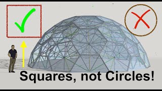 Geodesic domes have more in common with squares than circles