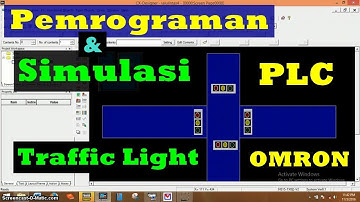 Pemrograman Ladder Diagram dan Simulasi Traffic light 4 Simpang menggunakan PLC OmRon