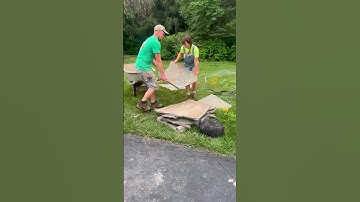 Installing a Flagstone Walkway #installation #stone #landscape