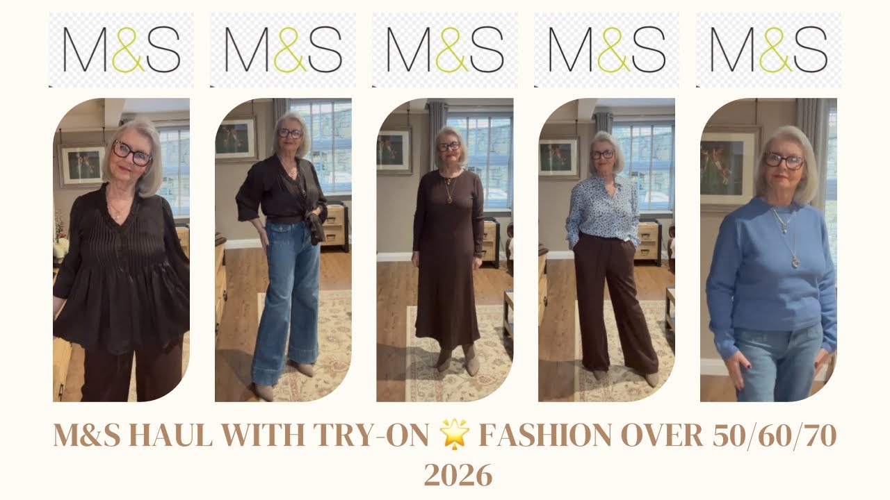 ⁣Marks & Spencer Try-On Haul | Easy Winter to Spring Outfits for Women Over 50 🌟