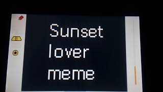Sunset Lover Meme