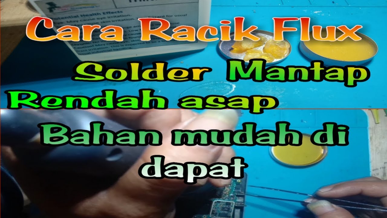 Cara membuat flux solder || Flux rendah asap hasil mantap - YouTube
