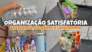 ￼SÓ ASSIM PARA TUDO CABER! 😱 Reposição de Geladeira, Armário e Lavanderia 🏡✨🫧
