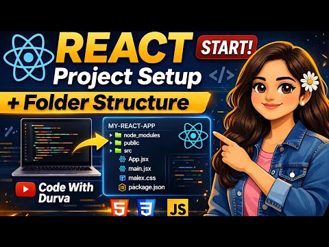 How to Setup React Project using Vite | React for Beginners | Folder Structure Explained | Episode 1