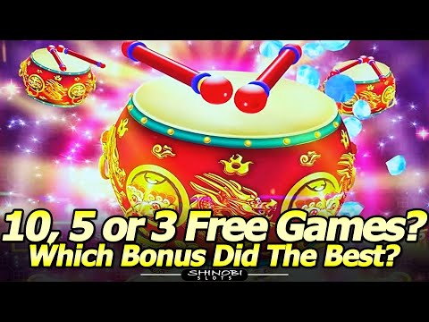 Three Dancing Drums Prosperity Bonuses and Duo Fu Duo Cai Grand Fortune Ingotcha Slot First Attempt