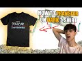 How To Make T-shirt From Home How to Use Dark Transfer Paper