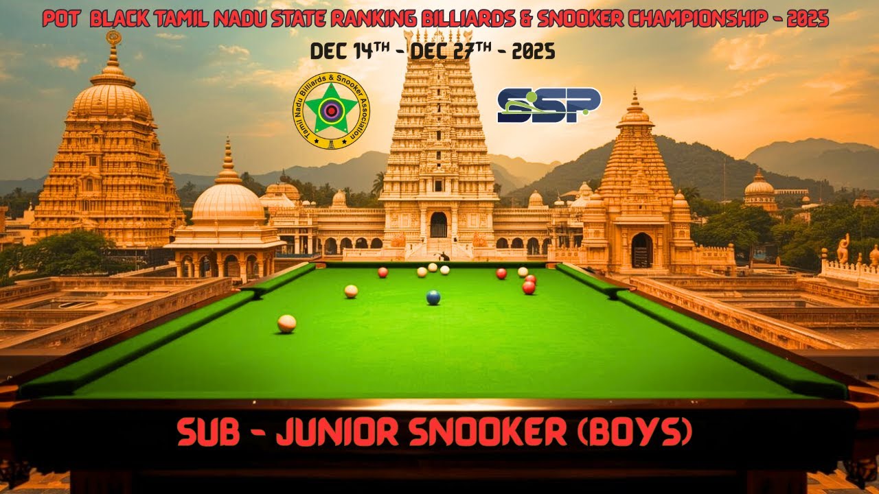 Sub Junior Snooker Boys - Kumaravel (AMBARI) Vs Jai Krishanth (VV)
