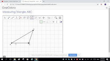 Geogebra: measure angle CBA