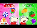 Wolfoo Learns Healthy Habits for Kids with YES or NO Challenge |  Wolfoo Family Kids Cartoon