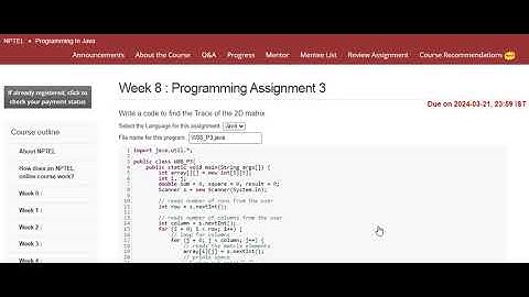 NPTEL Programming In Java Week 8 Programming Assignment 3 Answers l March 2024