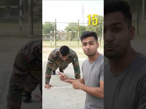indian army and pakistan army push up compitition 👀 #trending