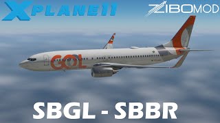 Voando No Brasil (Flying In Brazil) | Rio de Janeiro (SBGL) - Brasilia | 737-800 | XP11 LIVE