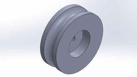 How to Model a Sliding Gate Wheel in SolidWorks | 3D CAD Tutorial for Beginners