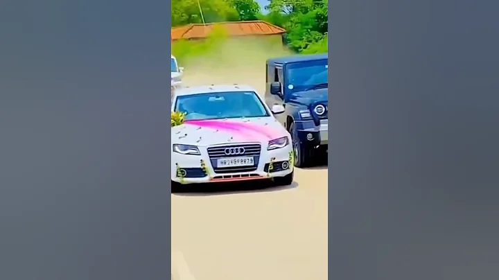 Mahindra VS Audi Stunt video #shorts #mahindra #audi #car #status #thar #youtubeshorts #ytshorts
