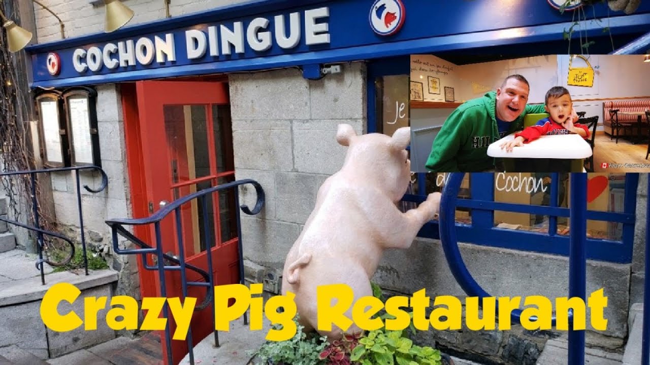 The Crazy Pig Restaurant / Le Cochon Dingue YouTube