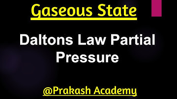 Daltons law partial pressure I problem