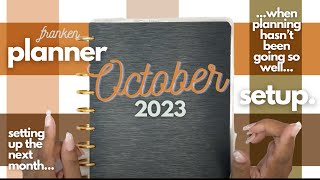 October 2023 frankenplanner setup + September flipthru | ...when planning hasn't been going so well
