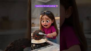 “expectation vs reality cooking!” 😂 #dollaura #funny #shorts #cartoonvideo #@dollauraa