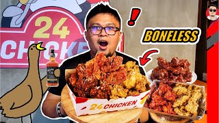 Eating 24pcs Chicken at 24 Chicken for 24 hours!