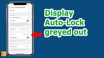 Display auto lock in iPhone is automatically set to 30 seconds even though it was set to 2 minutes