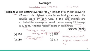 Averages Part 4: PYQs #SATHEE_SSC #swayamprabha #SSC
