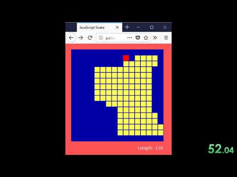 [World Record] Perfect Snake Game - Patorjk Javascript Snake - 16x16 Kill Screen - 2:25:06