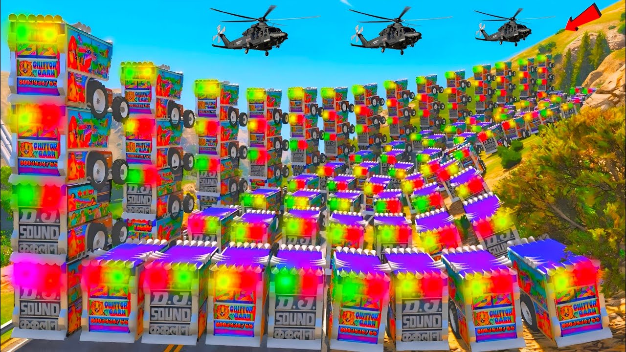 GTA-5 मोटू और पतलू कालिया बंदरो ने 1000.6x6 RK डीजे चोरी कर लिए ?😲😫😳 Story video With पहाड़ी रास्ता