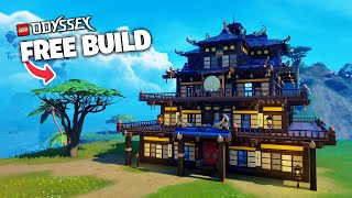 How to Build a NINJAGO style House in LEGO Fortnite!