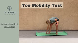 Big Toe (Hallux) Mobility Test - Standing