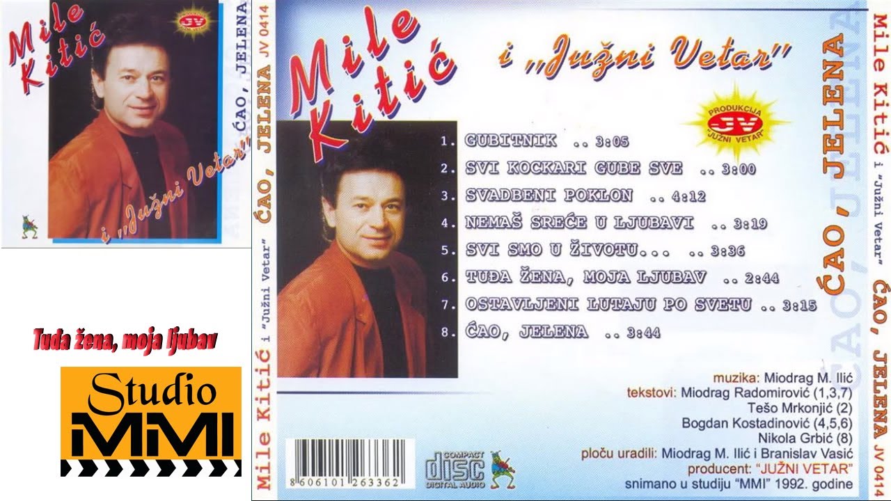 MIle Kitic i Juzni Vetar - Tudja zena, moja ljubav (Audio 1992)