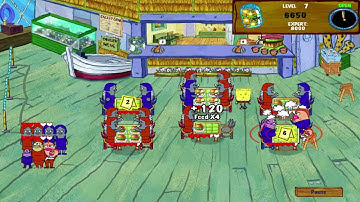 SpongeBob Diner Dash 2: Two Times the Trouble Walkthrough - Level #7 - Krusty Krab VII