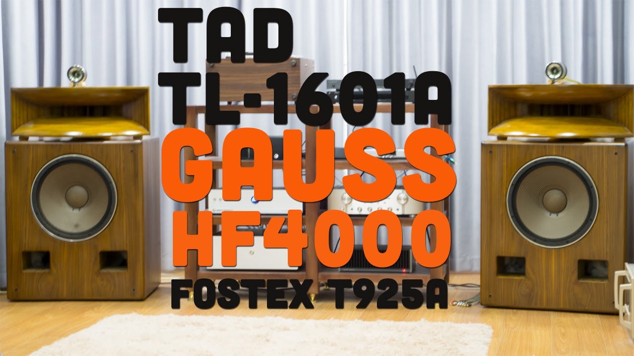 Clip test loa 3 đường tiếng gồm loa bass Tad TL-1601A,... - youtube