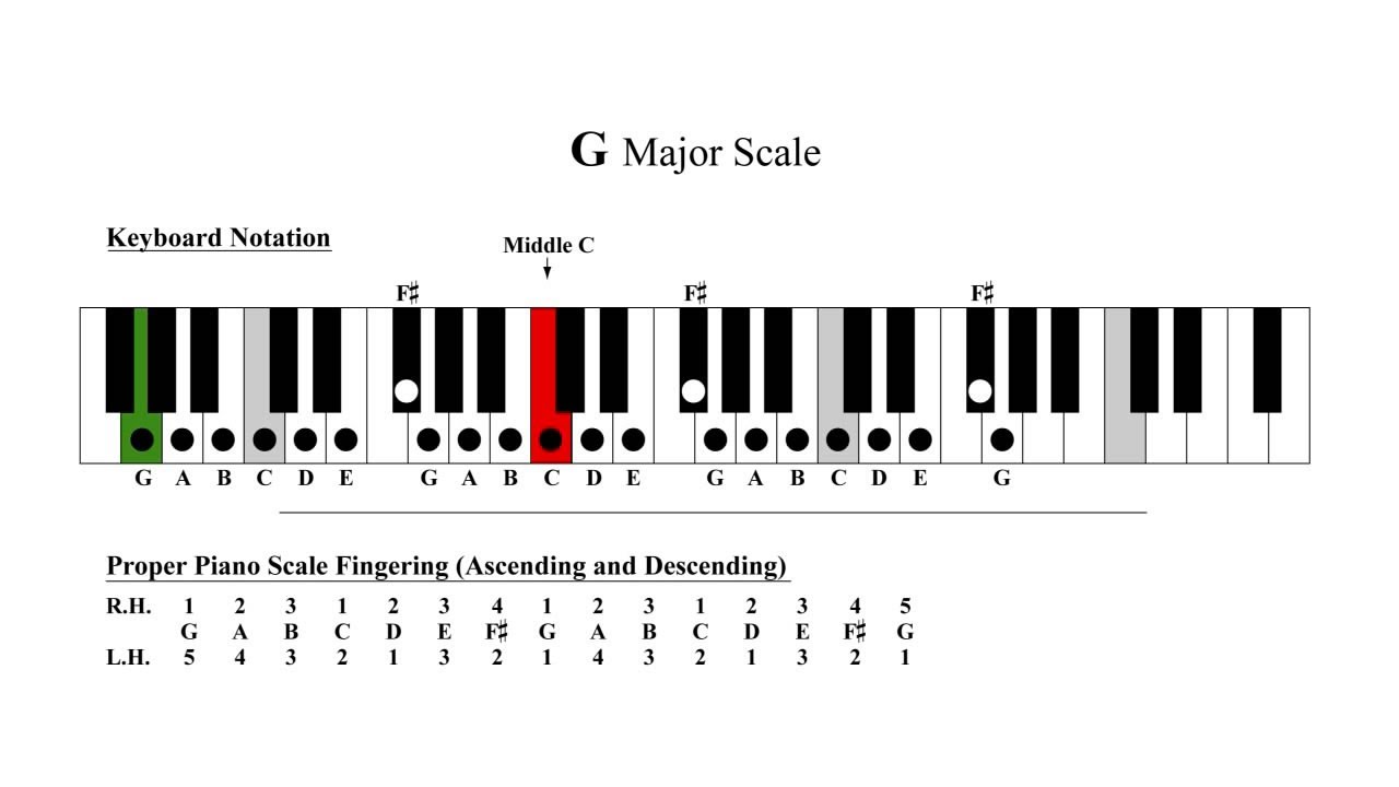 G Major Scale G Major Scale Chart G Major Scale Notes YouTube