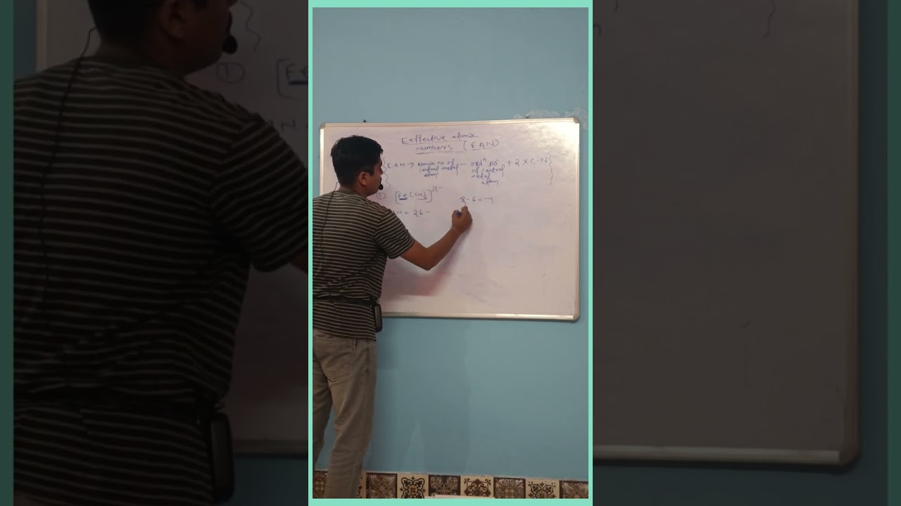 Effective atomic number calculation (E.A.N)