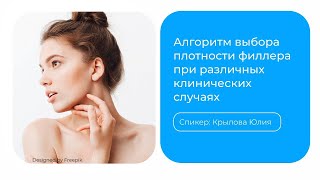 картинка: Алгоритм выбора плотности филлера при различных клинических случаях