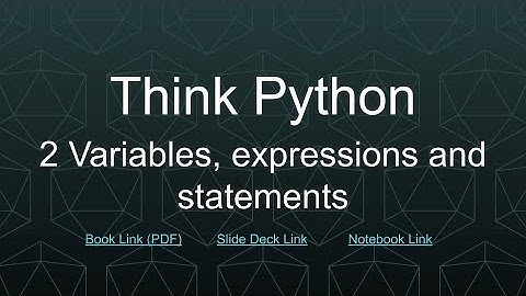 Think Python Ch 2 Sec 0
