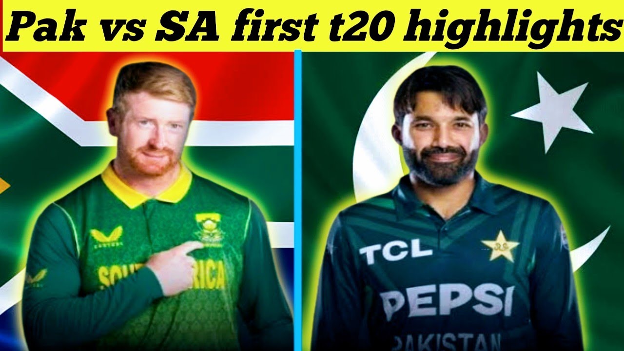 Pak Vs SA first t20 highlights || Pakistan Vs South africa 1St t20 highlights